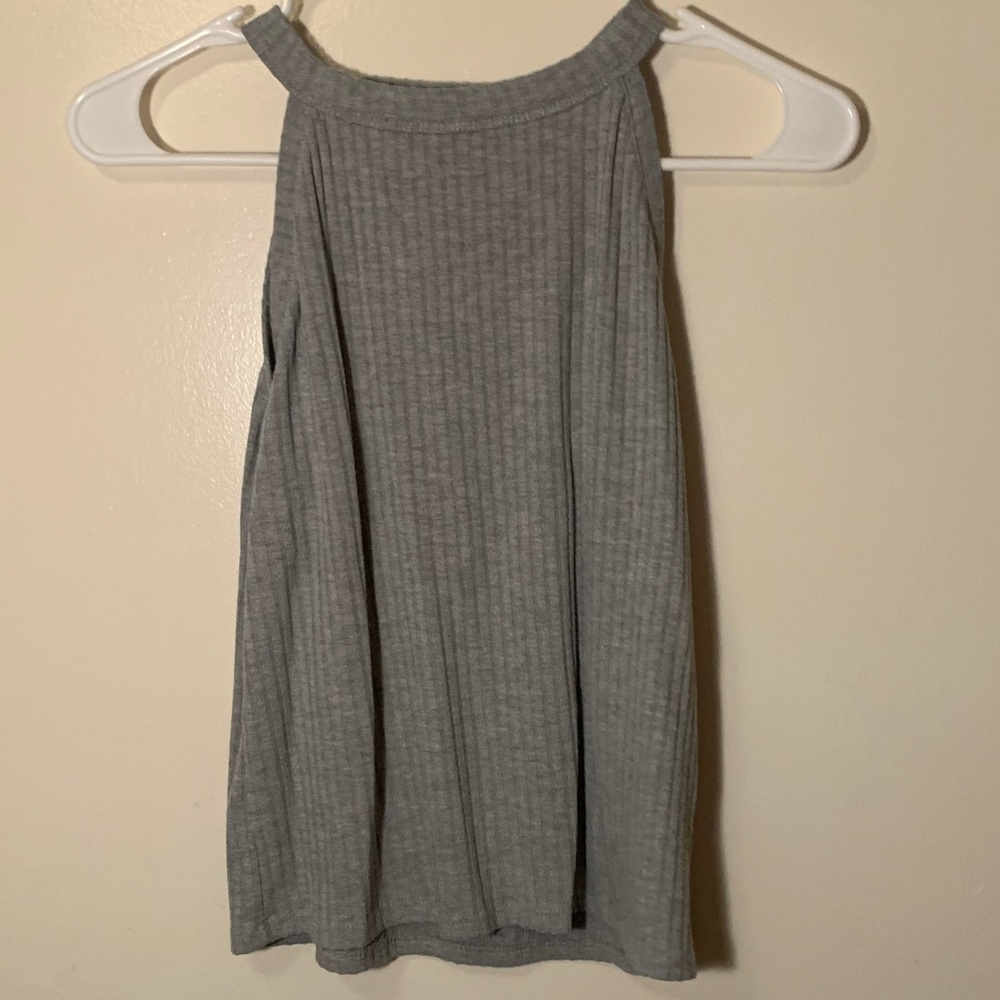 Grey Crop Top